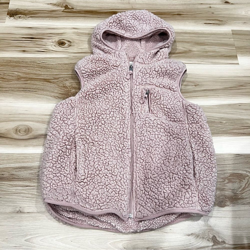 Weatherproof Vintage Pink Fuzzy Sherpa Vest Women’s Large